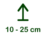 10 - 25 cm