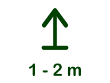 1 - 2 m