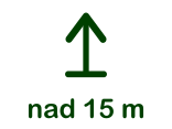 Rostliny s výškou nad 15 m Nad 15 m