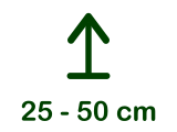 25 - 50 cm